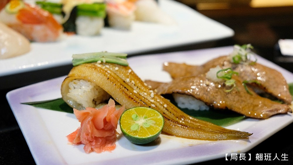 台中南屯區||大漁迴轉壽司(創始店)，滿滿馬糞海膽、星鰻完整未刪減，料理現點現做，當季最新鮮上桌，2024開春行運新菜單。